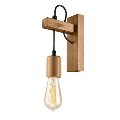 Image of Leon Industrial Wall Light Olive , 1x E27