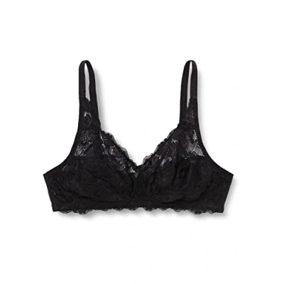 Image of Playtex Bra Essential Elegance Wireless Lace Women x1, Black, 40B