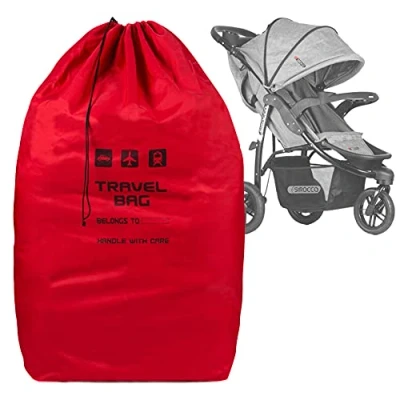 Image of Personalized Transport Bag Stroller Size to 100x60x40 cm Gate Check Travel for Strollers Foldable Airport Airplane Car Trips Red [085]