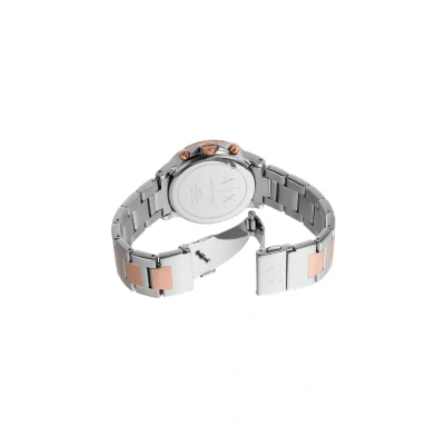 Image of Armani Exchange Chronograph watch roségoldcoloured/silvercoloured, Women&#039;s, Size: One Size, Roségold coloured/silver coloured