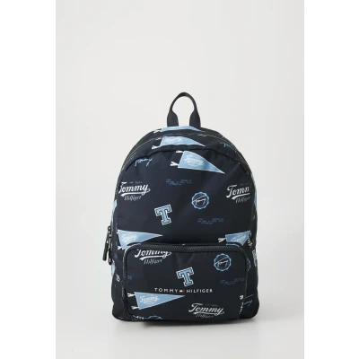 Image of Tommy Hilfiger Unisex School bag for kids, Size: One Size, Space blue all over print