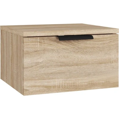 Image of vidaXL Wall mounted Bedside Cabinet Sonoma Oak 34x30x20 cm