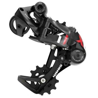 Image of Sram Unisex Adult X01 DH X Horizon3.0 Rear Derailleur, Black/Red, 1 Size