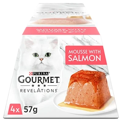 Image of Gourmet Revelations Salmon in Gravy Wet Cat Food 4x57g, Pack of 6