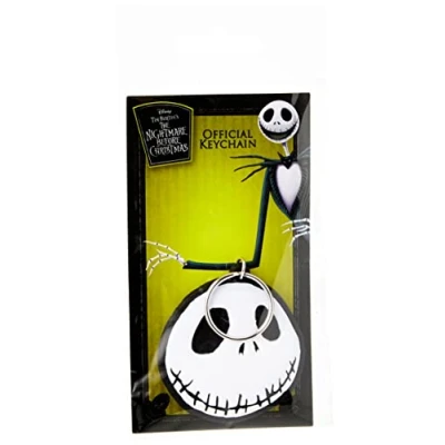 Image of Disney Nightmare Before Christmas Jack Rubber Keychain, Multi Color, 4.5 x 6cm