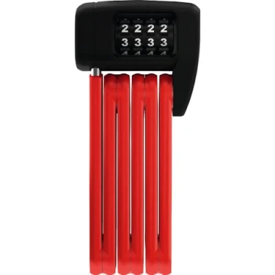 Image of ABUS Bordo Lite 6055C folding lock with combination code Extra light made of special steel security level 7 60 cm red