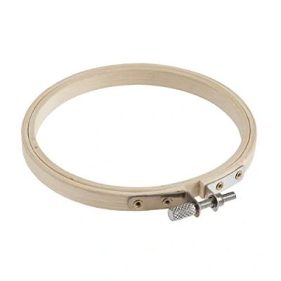 Image of Bamboo Embroidery Hoop Cross Stitch Sewing Flower Ring Size Choice 4&quot; 14&quot; (4&quot; (10cm))