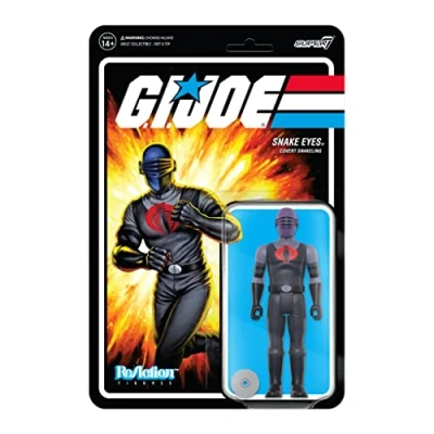 Image of SUPER7 G.I. Joe Snake Eyes (Pyramid of Darkness) 3.75 in Reaction Figure