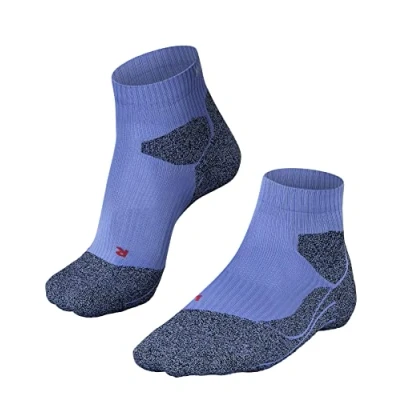 Image of FALKE Women&#039;s RU Trail W SO Functional Yarn Anti Blister 1 Pair Running Socks, Blue (Lavender 6538), 2.5 3.5