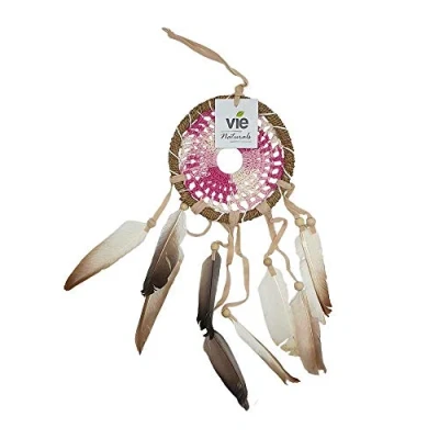 Image of Vie Naturals Crochet Dream Catcher, 12cm, Pink