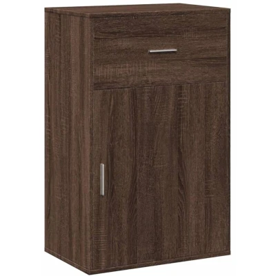 Image of vidaXL Storage Cabinet Brown Oak 56.5x39x90 cm Engineered Wood
