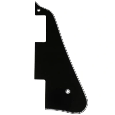 Image of Musiclily LP Guitar Pickguard for China Made Epiphone Les Paul Standard Modern Style Electric Guitar, 3Ply Black