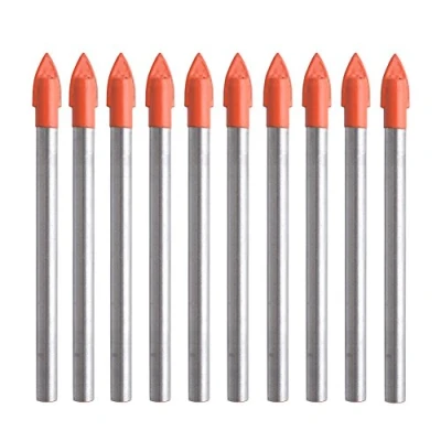 Image of Gunpla 10 Pieces Drill Bits 6mm Glass and Tile Bit Set Tungsten Carbide Drilling Tool