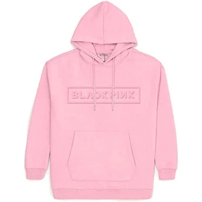 Image of BlackPink Hoodie Logo Official Unisex Pink Pullover M