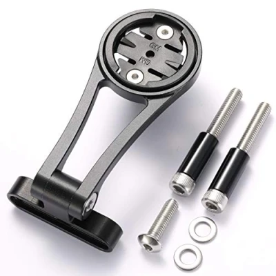 Image of Bike Stem Mount,Out Front Bicycle Computer Combo Mount for Garmin Edge Gopro 130 200 500 510 520 800 810 820 1000 1030 Touring,4color,black
