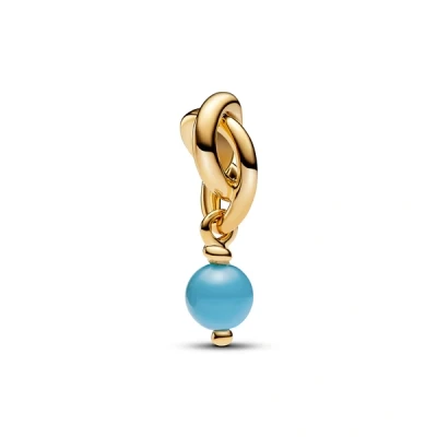 Image of Pandora Gold December Eternity Circle Dangle Charm