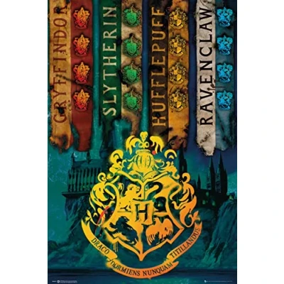 Image of GB eye Harry Potter House Flags 61 x 91.5cm Maxi Poster