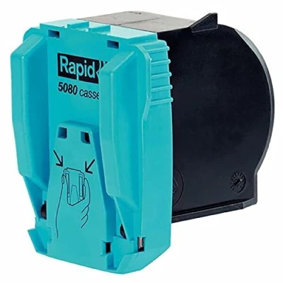 Image of Rapid R5080 Staple Refill Cassette, For Stapling up to 80 Sheets, Use with the 5080e Electric Stapler, Includes 5000 Staples, 20993700