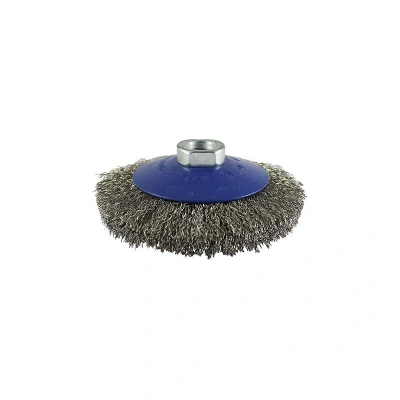 Image of 3x TIMCO Angle Grinder Bevel Brush Crimped Stainless Steel 115TBCSS
