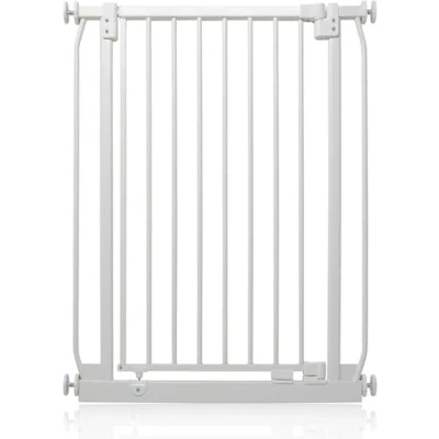 Image of Safetots Extra Tall Elite Safety Gate, 65.5cm 74.5cm, Matt White, 96.8cm in Height, Pressure Fit Stair Baby Gate for Doors Hallways and Spaces, Barrier, Easy Installation
