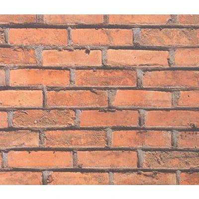 Image of Fablon FAB1022245 cm x 2 m Brick Wall Roll, Red