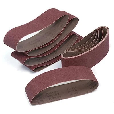 Image of Aluminium Oxide Sanding Belts 76 X 533mm 80 GRIT PK10