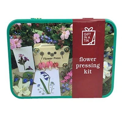 Image of Apples to Pears Flower Pressing Kit in a Tin