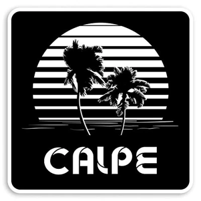 Image of 2 x 10cm Calpe Spain Vinyl Stickers Palm Trees Travel Luggage Sticker #31481 (10cm Wide)