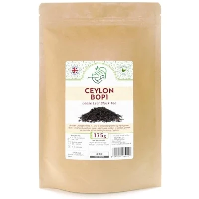 Image of Ceylon Premium Black Loose Leaf Tea Broken Orange Pekoe 1 BOP1 (Ceylon BOP1, 175g)