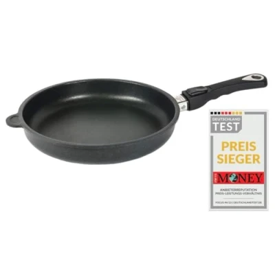 Image of AMT Gastroguss Lotan® AMZN I 528 Z20B Frying Pan 28 cm Diameter 5 High Removable Handle Suitable for Induction Cookers Non Stick Coating Cast Aluminium