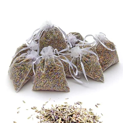 Image of OLILLY 2023 HARVEST Sachets of Lavender from Provence 0,26 lb (White, 12 Sachets)