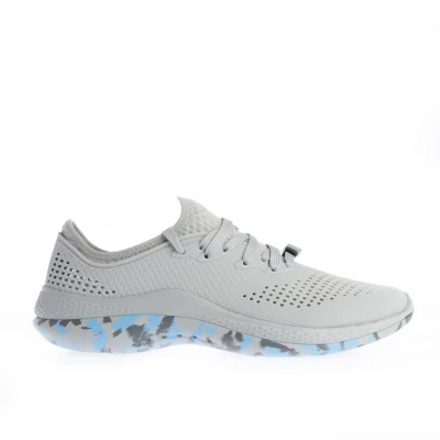 Image of Crocs Womenss LiteRide 360 Pacer Trainers in Grey Textile Size UK 7 8