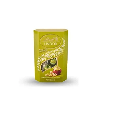 Image of Lindt Lindor Pistacchio Milk Chocolate pralines Filled with Pistachio Cream 200g