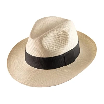 Image of Classic Italy Panama Hat Gibara Size 63 cm 56 Anthracite