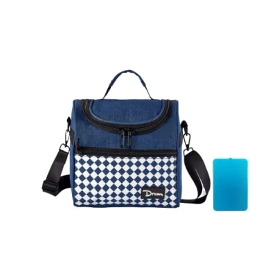 Image of DAROSS Lunch Bag，Small Bag，Insulated Bag，Thermal Cooler Bag，Lunch Bags for Women/Men/Kids，Lunch Cool Bag (Blue)