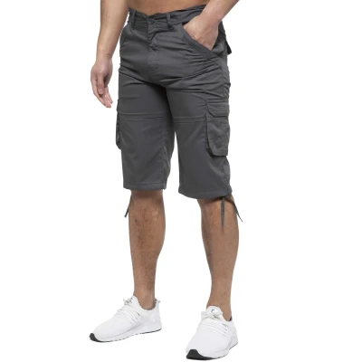Image of 989Zé ENZO Mens Cargo Combat Shorts Summer Chino Casual Work Knee Length Pants EZS426 Grey 46