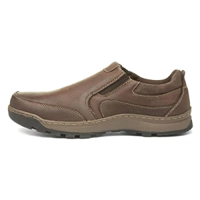 Image of Hush Puppies Men&#039;s Jasper Slip on Loafers, Brown 000, 6 UK