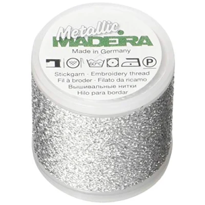 Image of Madeira Thread, polyamide, # 041 Silver, 40wt/220 yd