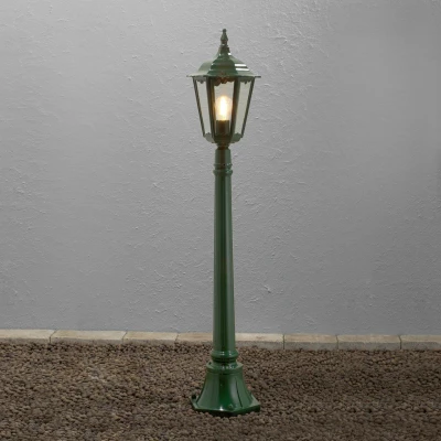 Image of Firenze Outdoor Basic Pathway Bollard Post Light Shiny Green, IP43