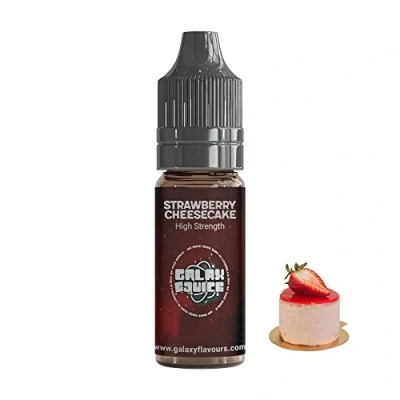 Image of Strawberry Cheesecake High Strength Flavouring 230+ Flavours Galaxy Food 10ml Bottle