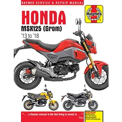 Image of Honda MSX125 (Grom) (13 18) Haynes Repair Manual (Paperback)