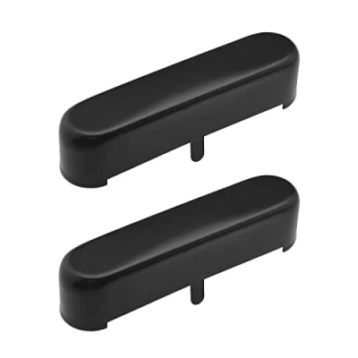 Image of Create idea 2PCS Guitar Neck Pickup Cover Compatible with TL Tele Telecaster Style Electric Replacement Accessories Metal Black