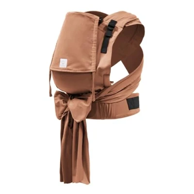 Image of Stokke Limas Carrier Plus, Terracotta (OCS) Half Buckle Baby Three Carrying Options Safe for Babies from 1 Month/4 kg to 18