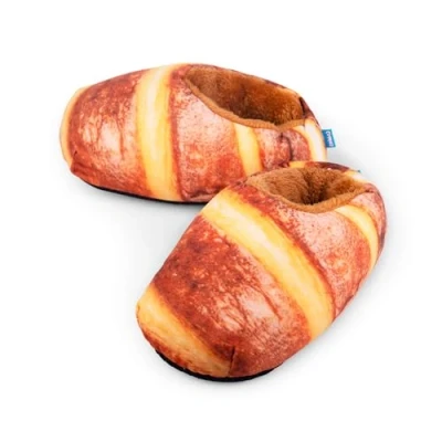 Image of Coddies Loafers Bread Slippers, Novelty Comfortable Perfect for Gifts Men, Women &amp; Kids (4 8 UK 36 40 EU) Brown