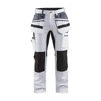 Image of BLÅKLÄDER Painter Trousers Stretch Men 36R White/Black