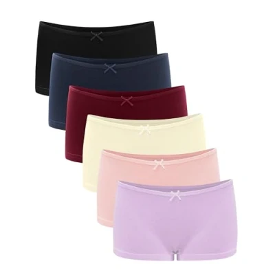 Image of Libella® Underwear Shorts Women Boxers Panties Boyshorts Cotton Briefs Ladies 6 Pack 3901 UN9 S