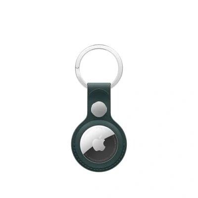 Image of Apple AirTag FineWoven Key Ring Dark Green ​​​​​​​