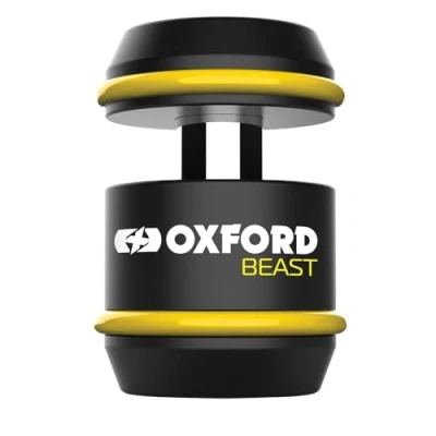 Image of Oxford Beast Lock Padlock. Motorcycle Diamond Sold Secure. LK120, Black