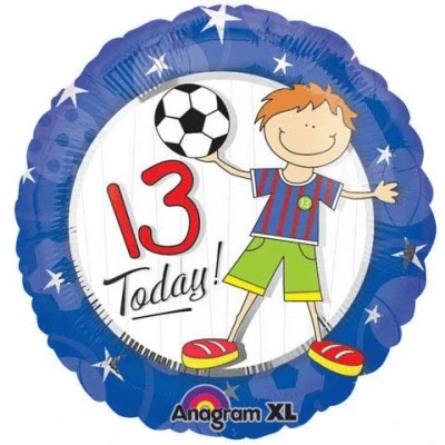 Image of Amscan International Boy 13 Today Balloon