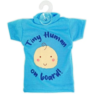 Image of Simply BOBS01 Unisex Baby On Board T Shirt Sign Blue
